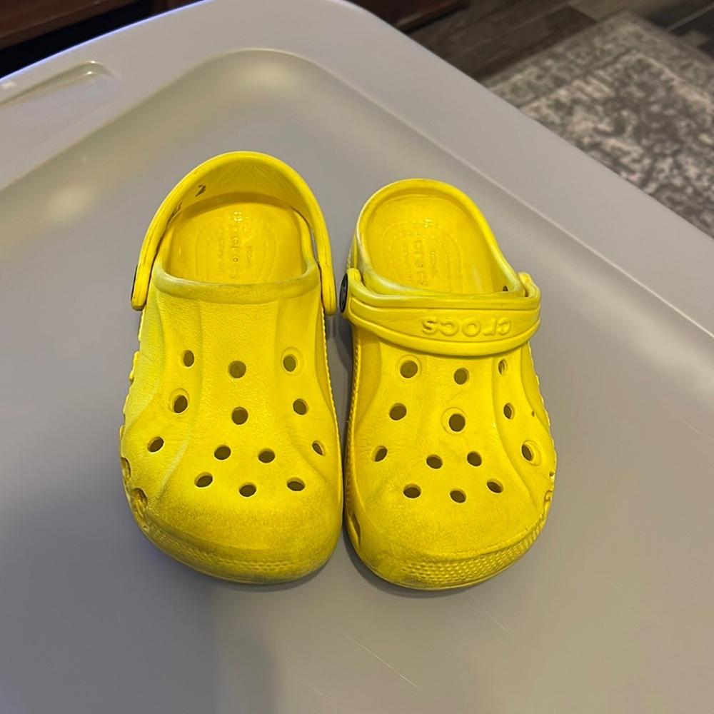 Yellow crocs
